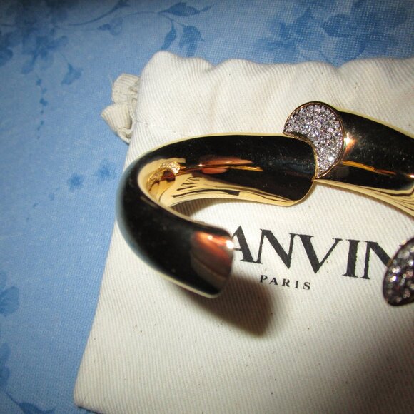 Lanvin Gold Sequence Crystal-embellished Cuff - Picture 7 of 7